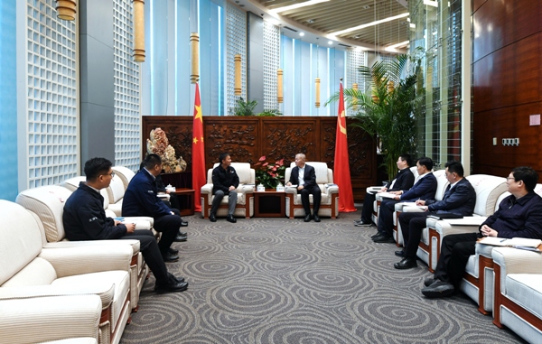 郭铭群董事长会见中国能建天津电力设计院董事长徐剑、总经理王彦成