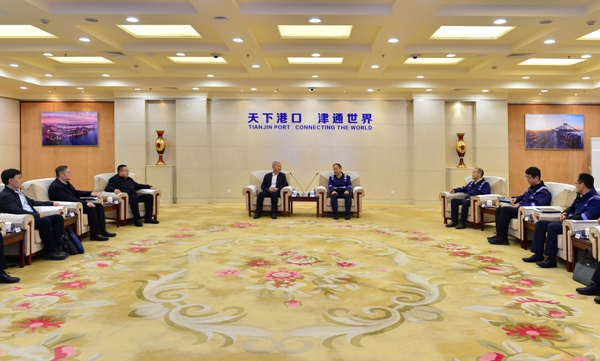 郭铭群董事长走访天津港集团有限公司